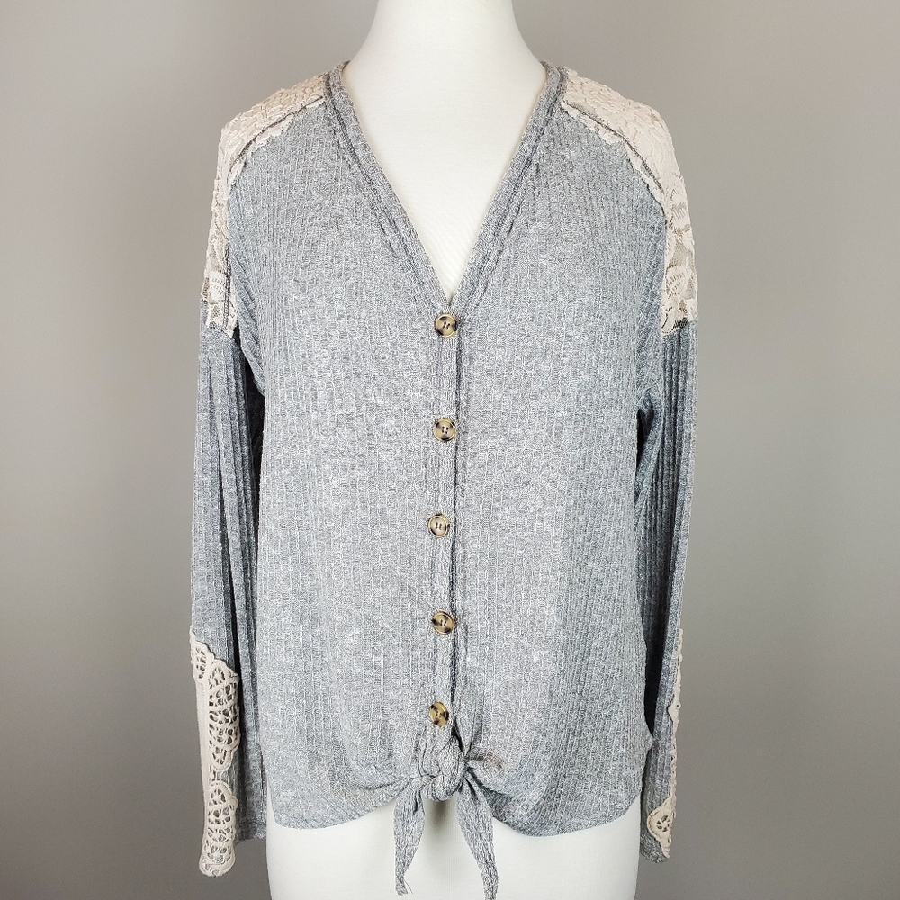 Lace & Crochet Knit Top